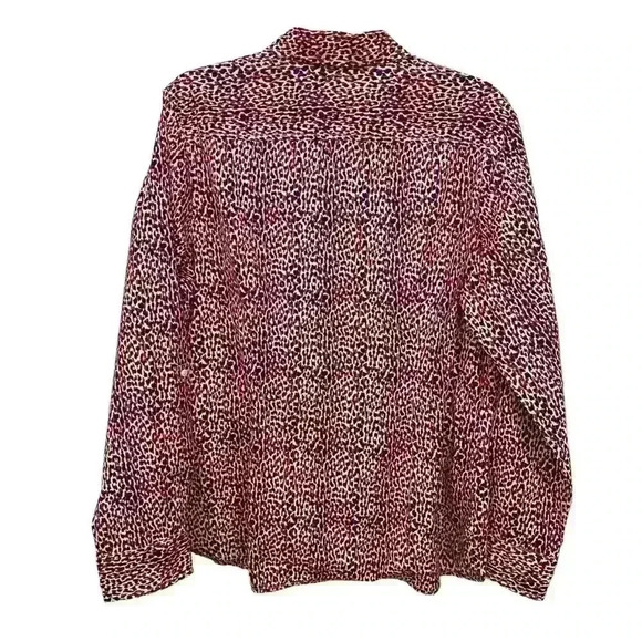 Tommy Hilfiger button down crisp 100%cotton Navy/Red animal print shirt-XL - Picture 2 of 8